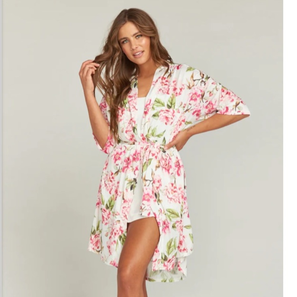 Show Me Your Mumu Brie Floral Robe O/S
